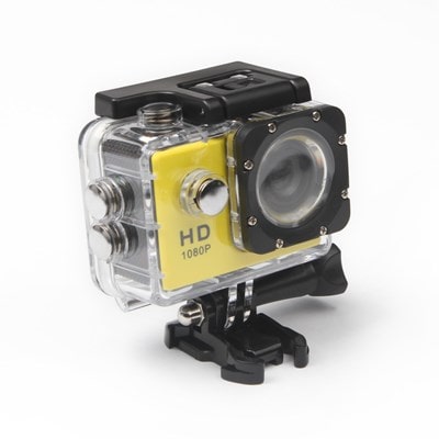 Экшн-камера с чехлом для подводной съёмки, 1080Р, к-т креплений, microSD