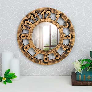 Настенное зеркало Часы
