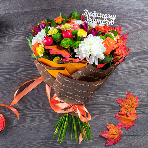 Букет из дачных цветов на 1 сентября | tdksovremennik.ru / ГИДЫ / DIY / ИДЕИ | Дзен