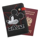 Обложка для паспорта на заклепе "Mickey", Микки Маус Обложка для паспорта на заклепе "Mickey", Микки Маус