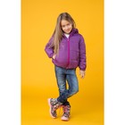 Куртка для девочки балон, рост 98 см, цвет фиолетовый_КУД 02-22 Куртка для девочки балон, рост 98 см, цвет фиолетовый_КУД 02-22