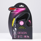 Рулетка Flexi Design М (до 20 кг) 5 м трос, черный/желтый горох Рулетка Flexi Design М (до 20 кг) 5 м трос, черный/желтый горох