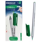 Ручка шариковая Pensan TRIBALL 1003, узел-игла 1.0 мм, зелёные Ручка шариковая Pensan TRIBALL 1003, узел-игла 1.0 мм, зелёные