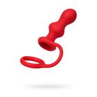 Анальная втулка с орнаментом TOYFA Black&Red Sens Ass, красная Анальная втулка с орнаментом TOYFA Black&Red Sens Ass, красная