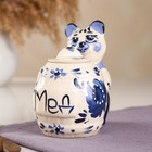 Медовница "Медведь с бочкой" малая, гжель, 0,2 л Медовница "Медведь с бочкой" малая, гжель, 0,2 л