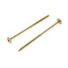 Саморез конструкционный INFIX, 8х180 мм, тарельчатый, Torx40, жёлтый цинк Саморез конструкционный INFIX, 8х180 мм, тарельчатый, Torx40, жёлтый цинк