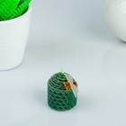 Свеча из вощины 3,5х4,5см, зелёная Свеча из вощины 3,5х4,5см, зелёная