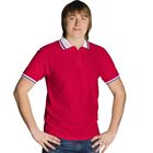 Рубашка-поло мужская StanRussian, размер 44, цвет красный-белый 185 м/г 04RUS Рубашка-поло мужская StanRussian, размер 44, цвет красный-белый 185 м/г 04RUS