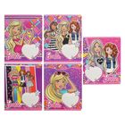 Тетрадь 12 листов клетка Barbie, обложка мелованный картон, полный УФ-лак, МИКС Тетрадь 12 листов клетка Barbie, обложка мелованный картон, полный УФ-лак, МИКС
