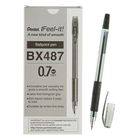 Ручка шариковая Pentel Feel it!, трёхгранная зона захвата, узел-игла 0.7мм, стержень чёрный, масляная основа, металлический наконечник, резиновый грипп Ручка шариковая Pentel Feel it!, трёхгранная зона захвата, узел-игла 0.7мм, стержень чёрный, масляная основа, металлический наконечник, резиновый грипп