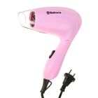 Фен для волос Sakura SA-4018P, 800 Вт, 2 режима, складная ручка, насадка-концентратор Фен для волос Sakura SA-4018P, 800 Вт, 2 режима, складная ручка, насадка-концентратор