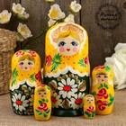 Матрёшка «Ромашки», жёлтый платок, 5 кукольная, 17 см Матрёшка «Ромашки», жёлтый платок, 5 кукольная, 17 см