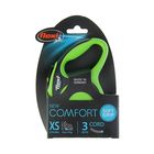 Рулетка Flexi New Comfort XS (до 8 кг) трос 3 м, черный/зеленый Рулетка Flexi New Comfort XS (до 8 кг) трос 3 м, черный/зеленый