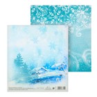 Бумага для скрапбукинга "Кружит снежок", 15.5х15.5 см Бумага для скрапбукинга "Кружит снежок", 15.5х15.5 см