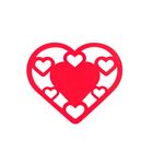 Подставка силиконовая Amour, 20 х 17 х 0,5 см, красный Подставка силиконовая Amour, 20 х 17 х 0,5 см, красный