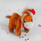 Мягкая игрушка-присоска "Лошадь в шапке с шарфом" цвета МИКС Мягкая игрушка-присоска "Лошадь в шапке с шарфом" цвета МИКС