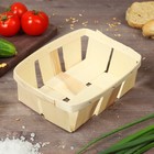 Корзинка из шпона, 210 х 160 х 70 мм, бук Корзинка из шпона, 210 х 160 х 70 мм, бук