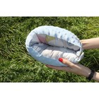 Подушка многофункциональная для кормления и укачивания "Медвежонок", голубой плюш Подушка многофункциональная для кормления и укачивания "Медвежонок", голубой плюш