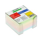 Блок бумаги для записей в пластиковом боксе 8*8*5см цветной, тонированный серый бокс Блок бумаги для записей в пластиковом боксе 8*8*5см цветной, тонированный серый бокс