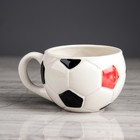 Чашка "Футбол", 0,2 л, черно-красная Чашка "Футбол", 0,2 л, черно-красная