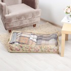 Кофр для хранения вещей 80х43,5х14,5 см "Цветы" Кофр для хранения вещей 80х43,5х14,5 см "Цветы"