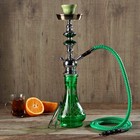 Кальян 47см 1тр колба ваза зелёный с узором, шахта хром 2кр, 11*47см Кальян 47см 1тр колба ваза зелёный с узором, шахта хром 2кр, 11*47см