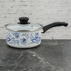Ковш 1,5 л "Гжель", стеклянная крышка Ковш 1,5 л "Гжель", стеклянная крышка