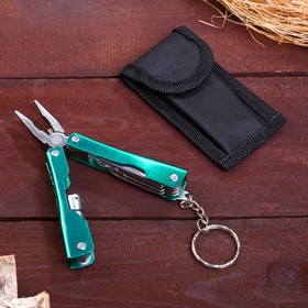 Инструмент многофункциональный 6 в 1, рукоять металлическая, в чехле