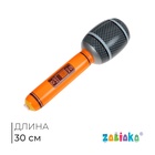Игрушка надувная "Микрофон", свет 30 см, цвета микс Игрушка надувная "Микрофон", свет 30 см, цвета микс