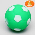 Игрушка резиновая пищащая "Мяч Футбол", 6,5 см, микс цветов Игрушка резиновая пищащая "Мяч Футбол", 6,5 см, микс цветов