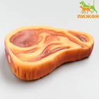 Игрушка резиновая пищащая "Стейк с кровью", 10 см Игрушка резиновая пищащая "Стейк с кровью", 10 см