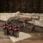 Штоф с рюмками "Пистолет" бронза, 7 предметов, 0,8 л Штоф с рюмками "Пистолет" бронза, 7 предметов, 0,8 л