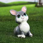 Садовая фигура "Голубой зайка" глянец Садовая фигура "Голубой зайка" глянец