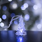 Игрушка световая "Ёлочка" (батарейки в комплекте) 8 см, 1 LED, RGB, прозрачная Игрушка световая "Ёлочка" (батарейки в комплекте) 8 см, 1 LED, RGB, прозрачная