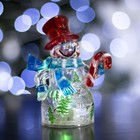 Игрушка световая "Снеговик и леденец" (батарейки в комплекте) 1 LED, RGB Игрушка световая "Снеговик и леденец" (батарейки в комплекте) 1 LED, RGB
