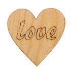 Бирка "Сердечко" с надписью LOVE Бирка "Сердечко" с надписью LOVE